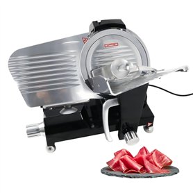 Trancheuse à Jambon Premium 250 mm – Épaisseur Réglable 0 à 15 mm – Design Noir Élégant – Haute Performance et Robustesse