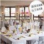 Scicalife 10 Pcs en Acier Inoxydable Tente Style Table Numéro Carte De Mariage Table Numéro Plaque Restaurant Table Numéro Signe