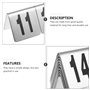 Scicalife 10 Pcs en Acier Inoxydable Tente Style Table Numéro Carte De Mariage Table Numéro Plaque Restaurant Table Numéro Signe