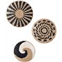 GFYWZ Lot de 3 paniers muraux décoratifs tressés suspendus bols décoratifs naturels