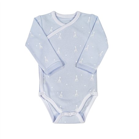 Sophie la Girafe - Body Bébé Croisée - Garçon - 1 mois - Bleu