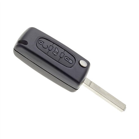 Jongo® CE0536 - Coque de Clé 3 Boutons pour Utilitaires Peugeot Expert/Partner