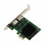 KALEA-INFORMATIQUE Carte PCIe contrôleur réseau 2.5G x2 LAN Gigabit Ethernet 2 Ports RJ45 Dual chipset Intel I226 SRKTU Support