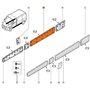 Baguette de porte arrière-droite | Installation facile & qualité OEM | Compatible avec Renault Trafic II, Opel Vivaro, Nissan Pr