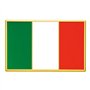 Pins Drapeau Italien Doré en Métal Émaillé pour Vêtements | Broche Élégante Italie | Accessoire Patriotique | Pin's Souvenir Nat