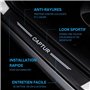 ODOKIT Seuil De Protection Fibre De Carbone Noir - Compatible avec Renault Captur - Accessoires 4 Pièces - Facile à Installer - 