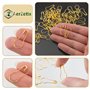 AERZETIX - Lot de 75 Épingles de sûreté à nourrice 22 mm en Forme de Gourde - en métal - Couleur doré - pour Textiles travaux de