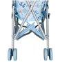 Idena 40069 Poussette de poupée Pliante, Motif Ours (Bleu)