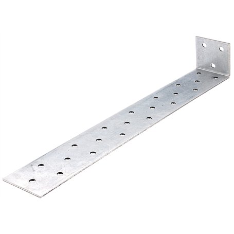 Alberts 332150 Équerre à béton | galvanisée Sendzimir | à sceller | 285 x 40 x 40 mm