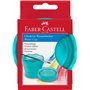 Faber-Castell 205037 Kit de Peinture Connector avec boîte à Aquarelle, Lot de 4 pinceaux et gobelet à Pinceau, Rouge