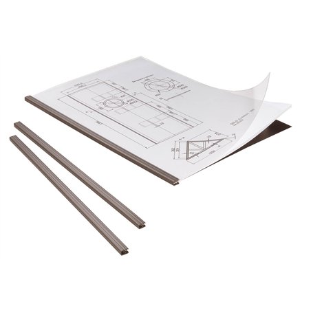 Durable 294201 Baguettes de reliure latérale pour chemises Duragrip