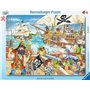 Ravensburger - Puzzle Enfant - Puzzle Cadre 30-48 p - L'attaque des Pirates - Dès 4 Ans - 06165