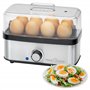 ProfiCook® Cuisinier d'oeufs pour jusqu'à 8 oeufs | avec fonction omelette/poche | Porte-oeufs & bol doseur avec pic à oeufs | C