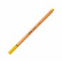 STABILO Stylo feutre pointe fine point 88 - Lot x 10 stylos feutres - Jaune (88/44)