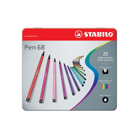 Stabilo® Feutres Pen 68 - Étui en métal