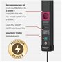 Brennenstuhl Premium-Line Multiprise 5 Prises avec parasurtenseur et Fonction Main-Follow (Multiprise avec Interrupteur et câble