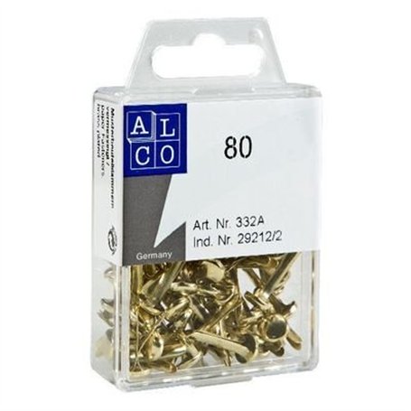 Q-Connect KF02028 Lot de 80 agrafes pour sac à tête ronde 17 mm