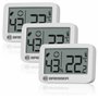 Bresser Tempy Thermo-Hygromètre Set de 3 pour Contrôle du Climat Intérieur