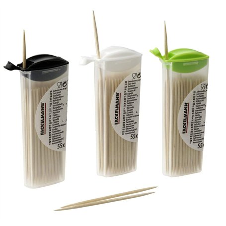 FACKELMANN 55 Cure-Dents en Bois 68 mm