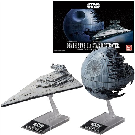 Bandai Revell 01207 Maquette Star Wars étoile de la Mort II et Imperial Star Destroyer