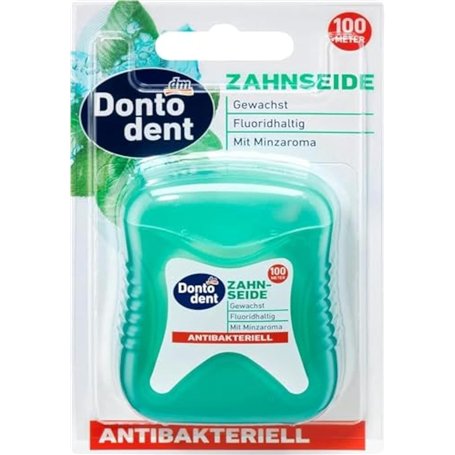 DONTODENT Fil dentaire antibactérien 1 x 100 m
