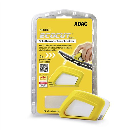 ADAC ECOCUT PRO – Coupe-glace avec éponge – Convient pour recouper tous les balais d'essuie-glace standard – Alternative aux bal
