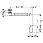 Geberit vidange de lavabo/siphon de chambre pour un ou deux robinets à colonne