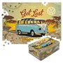 Nostalgic-Art Puzzle rétro 1000 pièces 68 x 48 cm VW Bulli - Let's Get Lost - Volkswagen Bus Idée de cadeau - Produit original s