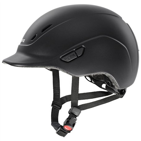 uvex kidoxx - Casque d'équitation léger pour enfant - Ajustement individuel de la taille - Ventilation optimale - Noir mat - 3XS