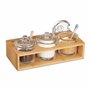 Relaxdays Lot de 3 pots à épices