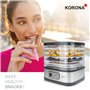 Korona 57011 Déshydrateur automatique avec forme de barre de céréales | 5 niveaux | Sèche les fruits, la viande, le poisson, les
