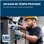 Bosch Professional 18V System Tournevis à percussion sans fil GDX 18V-285 (incl L-BOXX)