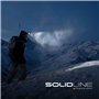 Solidline SH3 Lampe frontale LED ultra lumineuse pour le sport et la course à pied 350 lumens Portée d'éclairage 190 m Rechargea