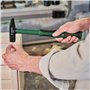 Bosch Marteau de mécanicien 300 g (manche en fibres de verre avec revêtement softgrip ; acier au carbone très résistant ; pour f