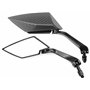 Rétroviseur moto Area1 F1 Sport en carbone (droite + gauche) 2xM10 filetage à droite. Compatible avec Mondial KOCA