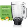 Arendo - Mixeur blender inox - Blender mixeur 1400 W avec récipient en verre 1,75 L - Couteau à 6 lames en inox - 3 programme, C