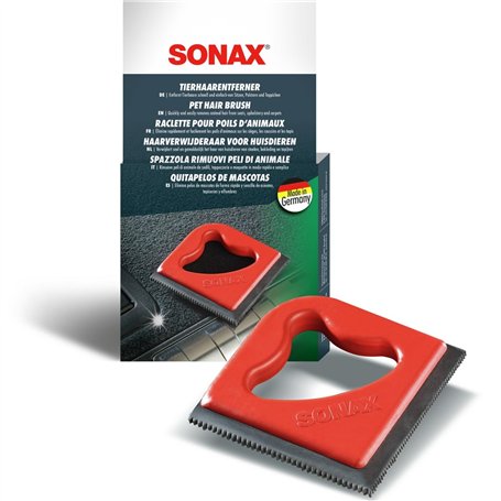 SONAX Raclette pour Poils d'animaux (1 pièce) élimine Rapidement et Facilement Les Poils d'animaux sur Les sièges