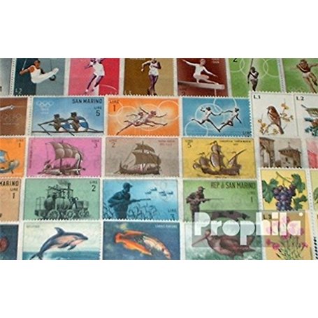 san Marin 50 Divers Timbres (Timbres pour Les collectionneurs)