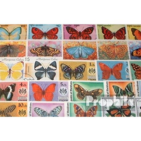 Motives 200 Divers Papillons Timbres (Timbres pour Les collectionneurs) Papillons