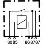 courant de travail - 12V - 5pôle - Relais à courant de travail - 4RA 933 332-151