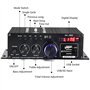 Mini amplificateur de puissance audio 400W + 400W, amplificateur de haut-parleur récepteur Bluetooth 5.0 2.0 CH avec alimentatio