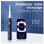 Oral-B iO 7 Brosse À Dents Électrique Blanche, Un Capteur De Pression Pour Protéger Les Gencives Sensibles, Des Accessoires, 2 B