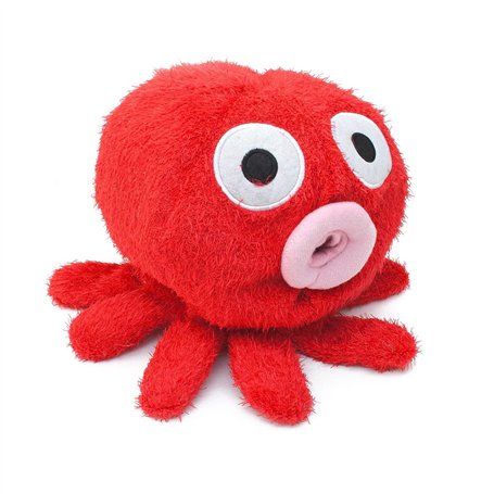 Distributeur de mouchoirs en forme de pieuvre - Distributeur de mouchoirs cosmétiques - Rouge