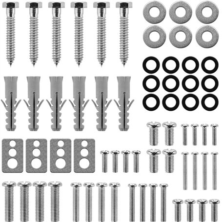 deleyCON VESA Jeu de Vis 66 Pièces pour TV Support Mural Vis de Montage Vis Goujons Rondelles M4 M6 M8