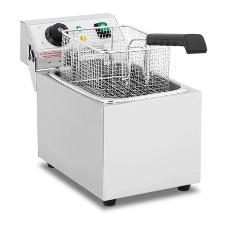 Royal Catering Friteuse Électrique De Restaurant Simple Professionnelle RCEF 08EB (8 L