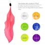 Diabolo Freizeitsport -Paire de Poi Lumineux UV - Rose - 60 cm - Ailes d'ange - Spiral Pois - Soft-Pois - Sac de Transport inclu