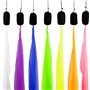 Diabolo Freizeitsport -Paire de Poi Lumineux UV - Rose - 60 cm - Ailes d'ange - Spiral Pois - Soft-Pois - Sac de Transport inclu
