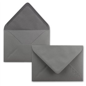 FarbenFroh - Lot de 25 enveloppes - Gris graphite / gris foncé - Format C5 - 22,0 x 15,4 cm - Fermeture humide sans fenêtre - No FarbenFroh - Lot de 25 enveloppes - Gris graphite / gris foncé - Format C5 - 22