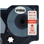 vhbw Ruban compatible avec Dymo Rhino 4200, 5000, 5200, 6000 imprimante d'étiquettes 12mm Rouge sur Blanc