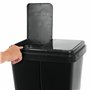 Grizzly Poubelle De Recyclage Double Tri Sélectif 2x25 Litres Compartiments Anthracite